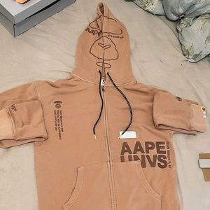 MEDIUM AAPE Washed Zip Hoody